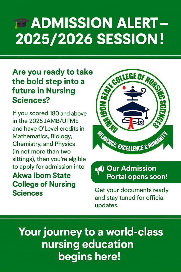 🎓 ADMISSION ALERT – 2025/2026 SESSION! 🚨